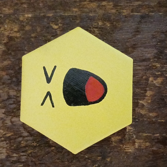 Five Hand Painted Emoji Magnets - Picture 2 of 7